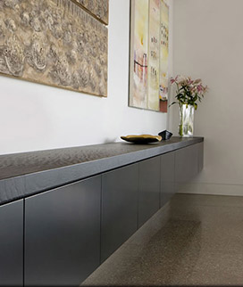 Credenza With 50 mm mitred Edges